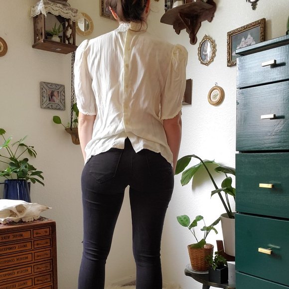 vintage Edwardian style lace blouse - Picture 4 of 10